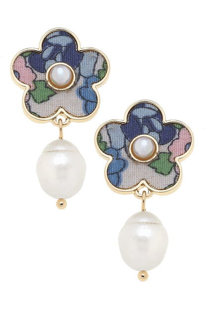 Penelope Pearl Flower Earrings