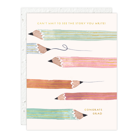 Pencils Grad Card
