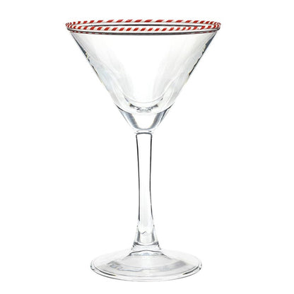 Peppermint Twist Martini Glass