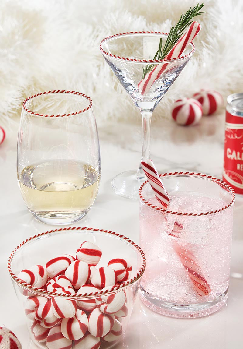 Red Peppermint Twist Bowl