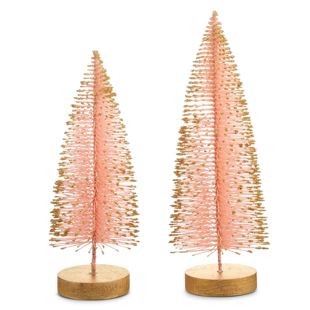 12" Bottle Brush Tree Set