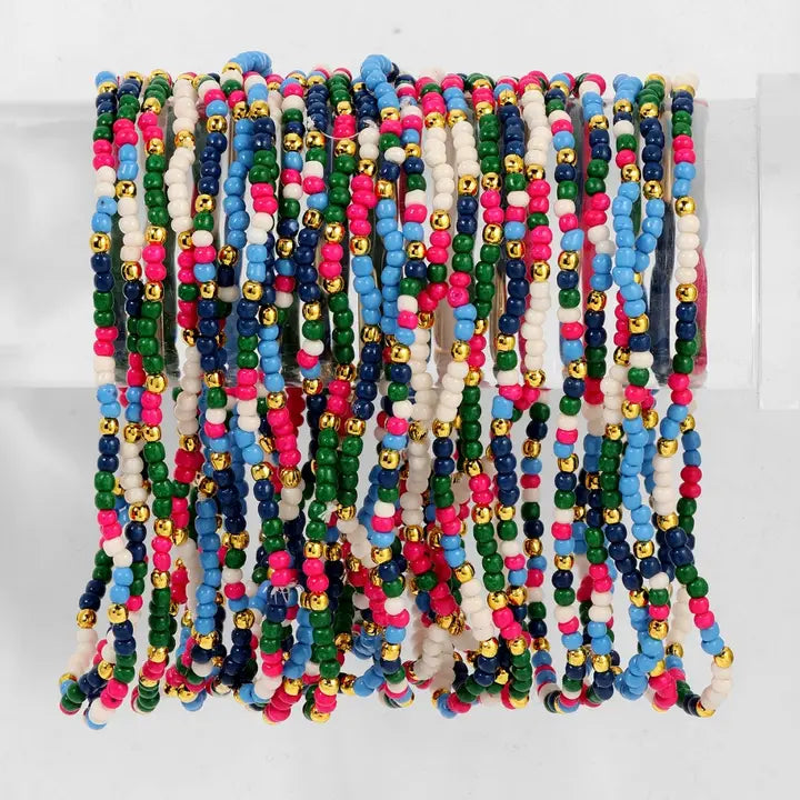 Multi Color Seed Bead Bracelet