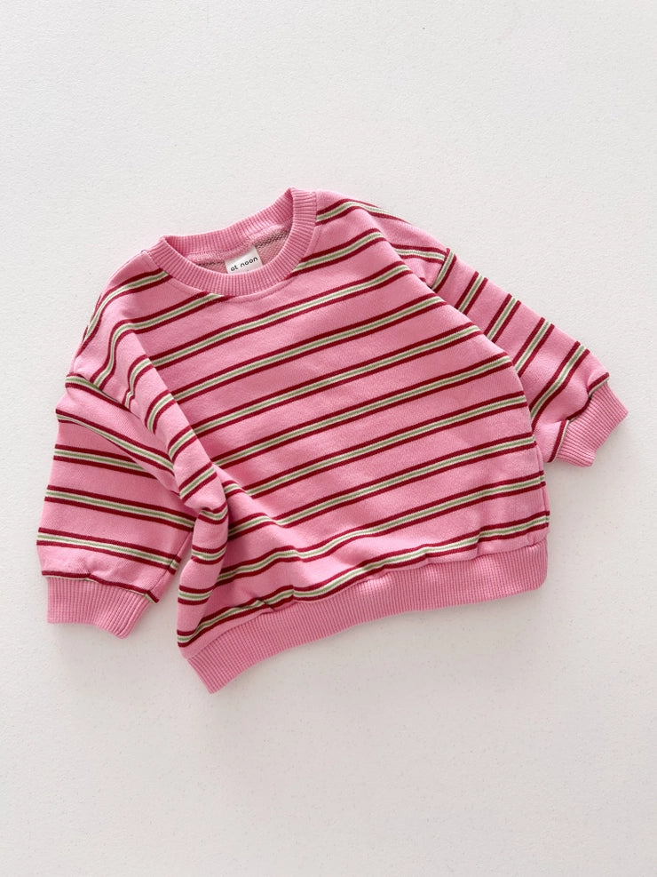 Pink Stripe Kid Sweatshirt