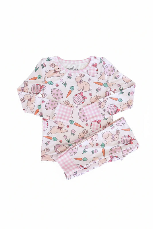 Hoppy Spring Pink Pj Set
