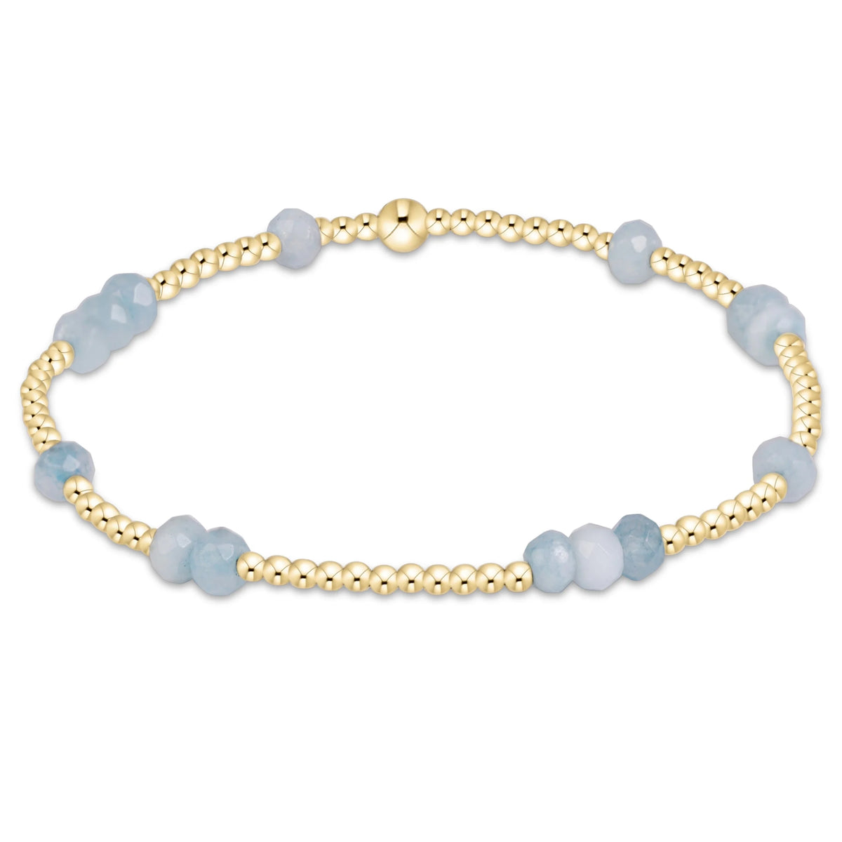 Aquamarine Hope Unwritten Gemstone 4mm bracelet