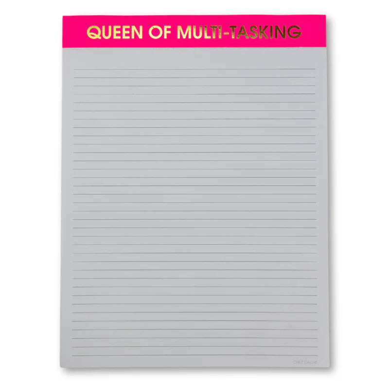 Queen of Multi Tasking Large Notepad