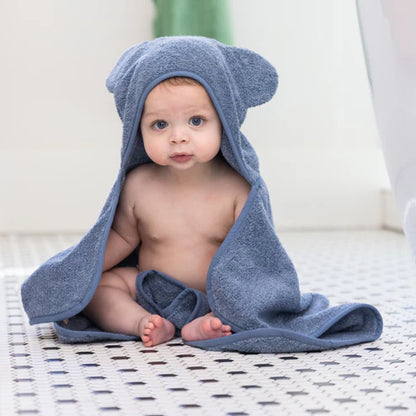 Hooded Towel Wash Mitt set