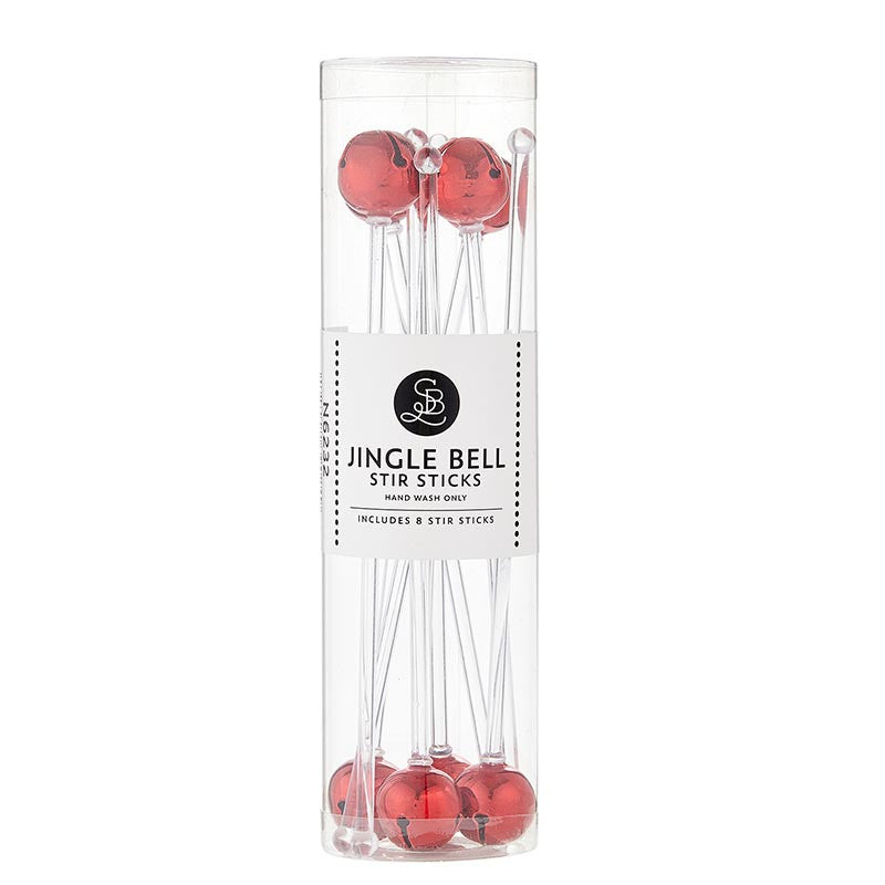 Jingle Bell Stir Stick Set of 8