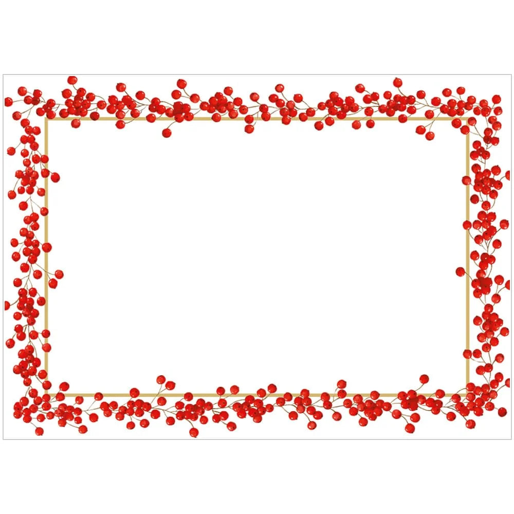Red Berries Name Labels