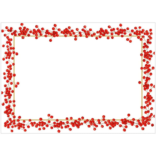 Red Berries Name Labels
