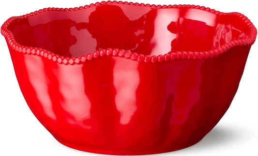 Perlette Red Melamine Deep Bowl