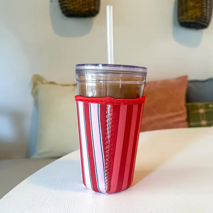 Red Stripe Drink Sleeve
