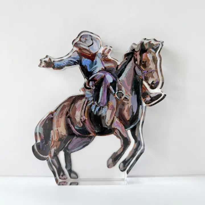 Rodeo Cowboy Mini Acrylic