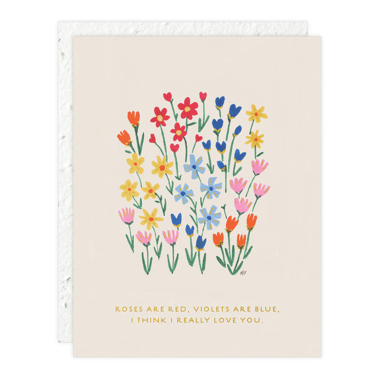 Roses + Violets Card