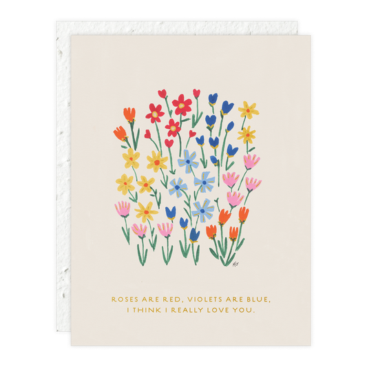 Roses + Violets Card