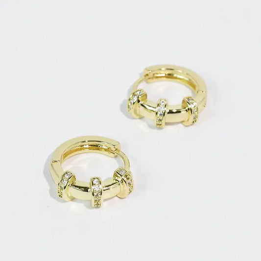 Rosette Gold Huggies