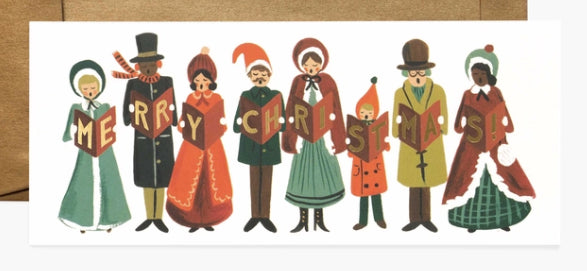 Carolers Christmas No.10 Card