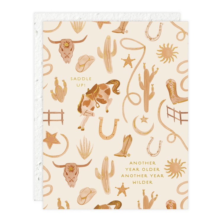 Saddle Up Birthday Card
