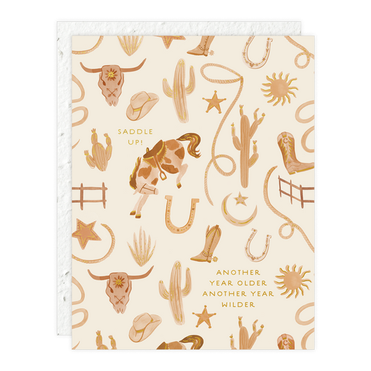 Saddle Up Birthday Card