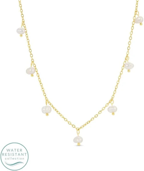 Small Dangling Pearl Necklace