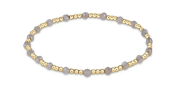 Gemstone Gold Sincerity Bracelet 3mm