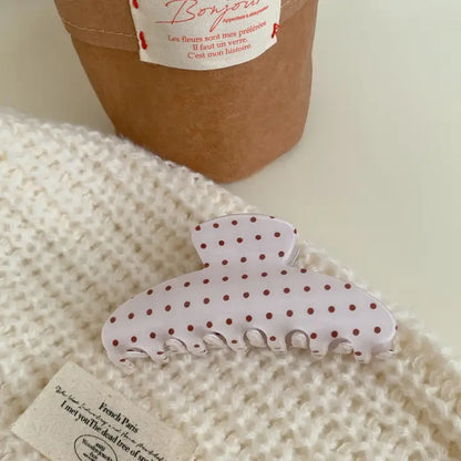 Simple Polka Dot Hair Clip