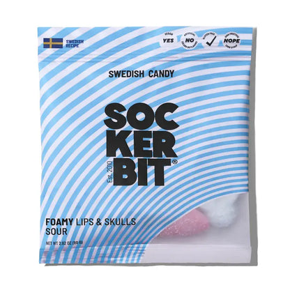 Foamy Lips & Skulls Sm Candy Bag