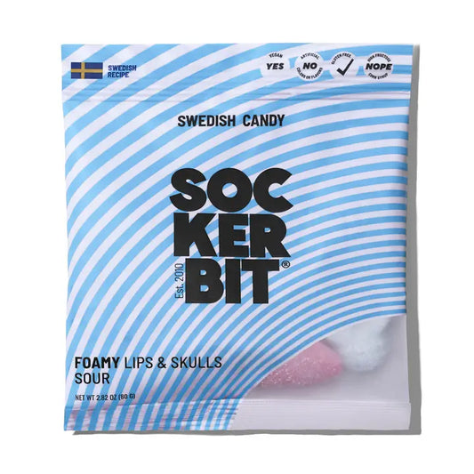 Foamy Lips & Skulls Sm Candy Bag