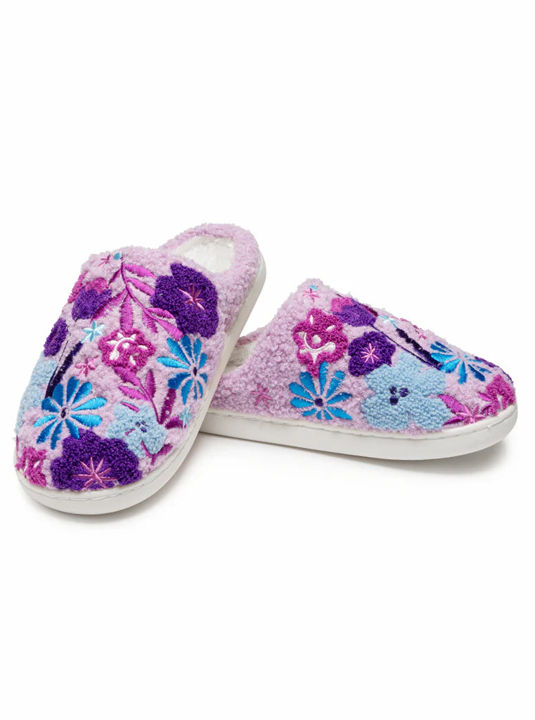 Purple Bloom Slippers