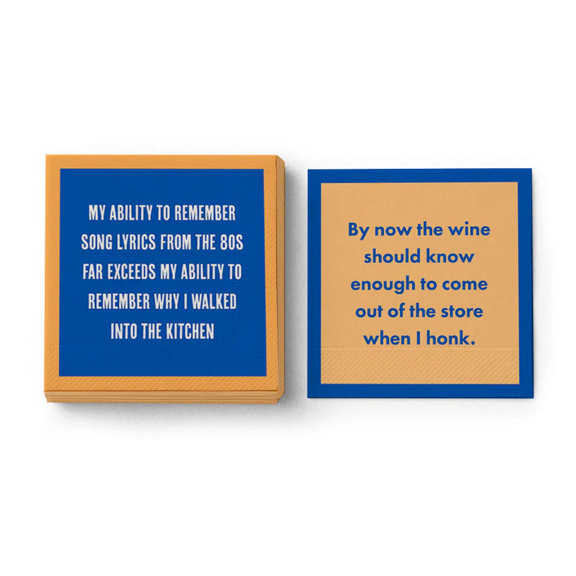 Song Lyrics Napkins