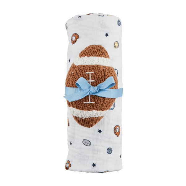 Swaddle/Rattle Set