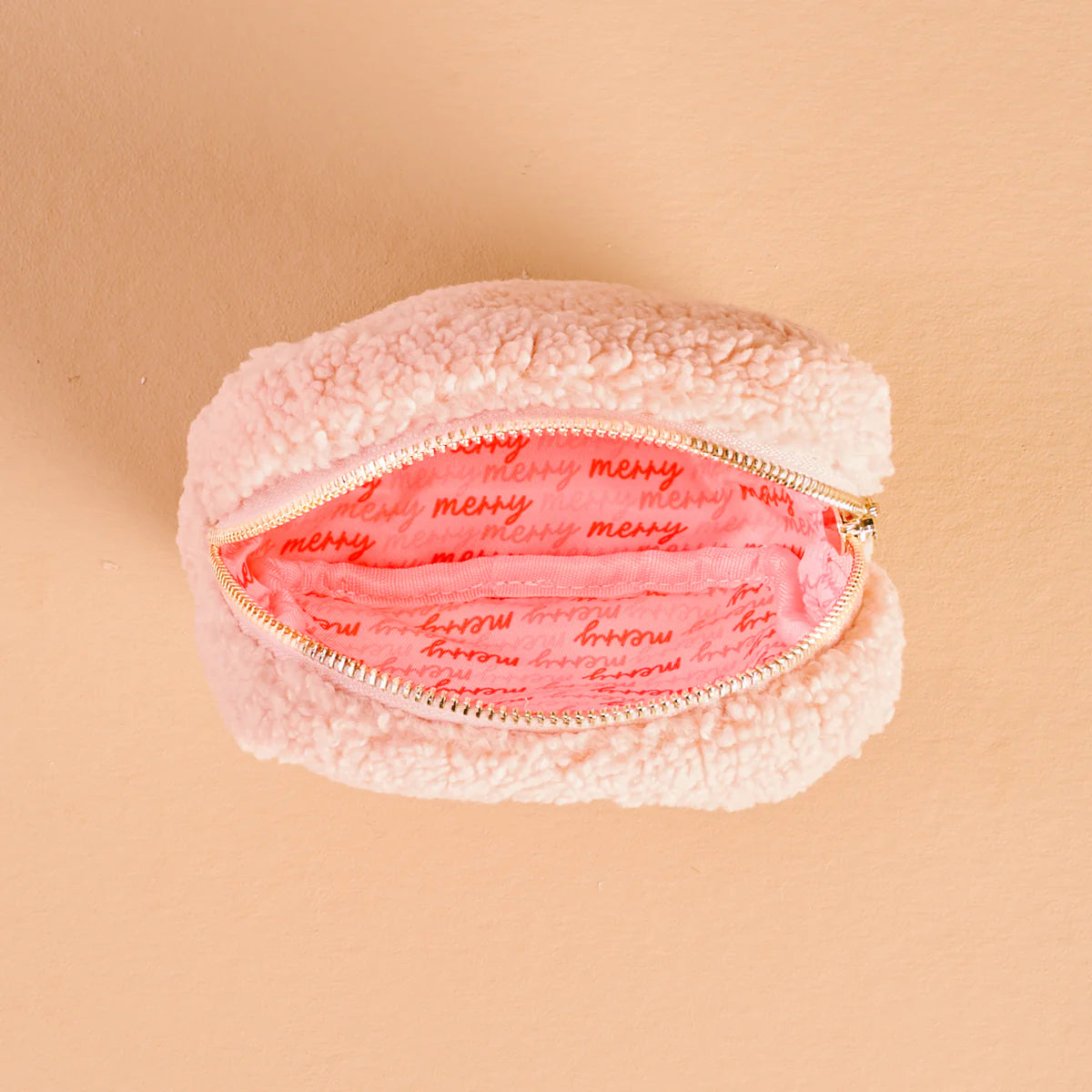 Holiday Gift Square Teddy Pouch