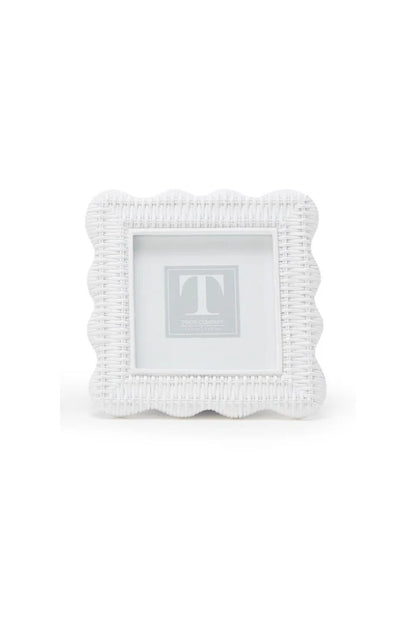 Scallop Rattan Woven Small Frame