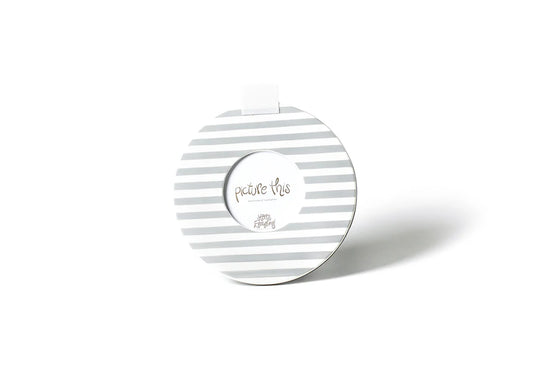 Stone Stripe Mini Round Frame