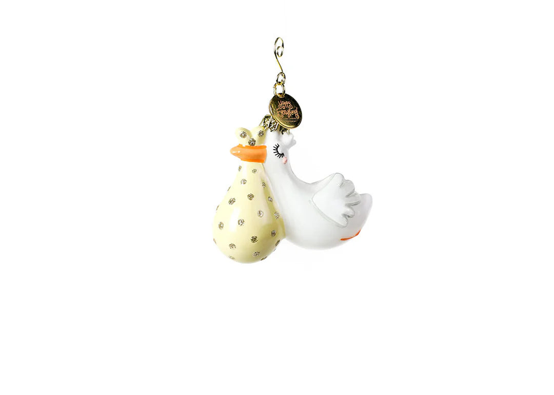 Stork We're Expecting Ornament