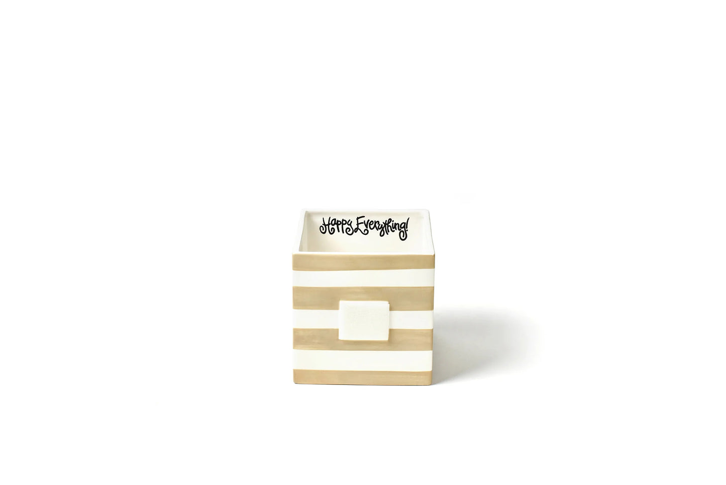 Neutral Stripe Med Nesting Cube