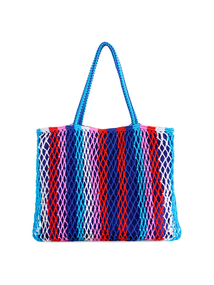 Shiraleah Braziliana Blue Stripe Tote