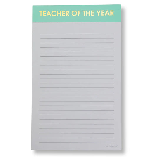 Teacher of the Year Notepad