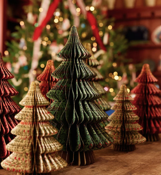 Chritmastide Honeycomb Tree Set of 5