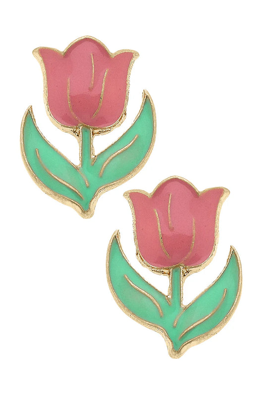 Tulips Stud Earring