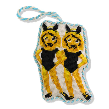 Twinning Needlepoint Ornament