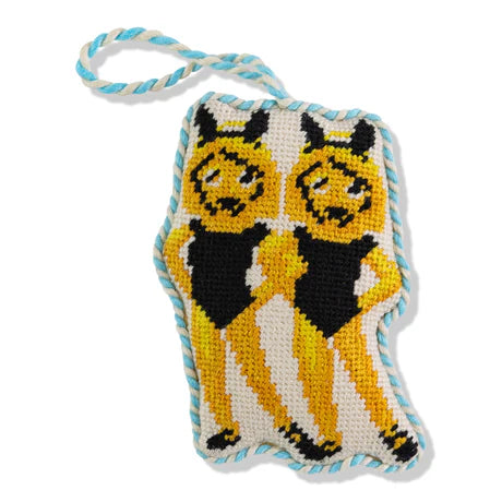 Twinning Needlepoint Ornament