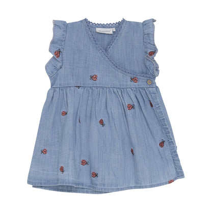 Ladybug Chambray Dress