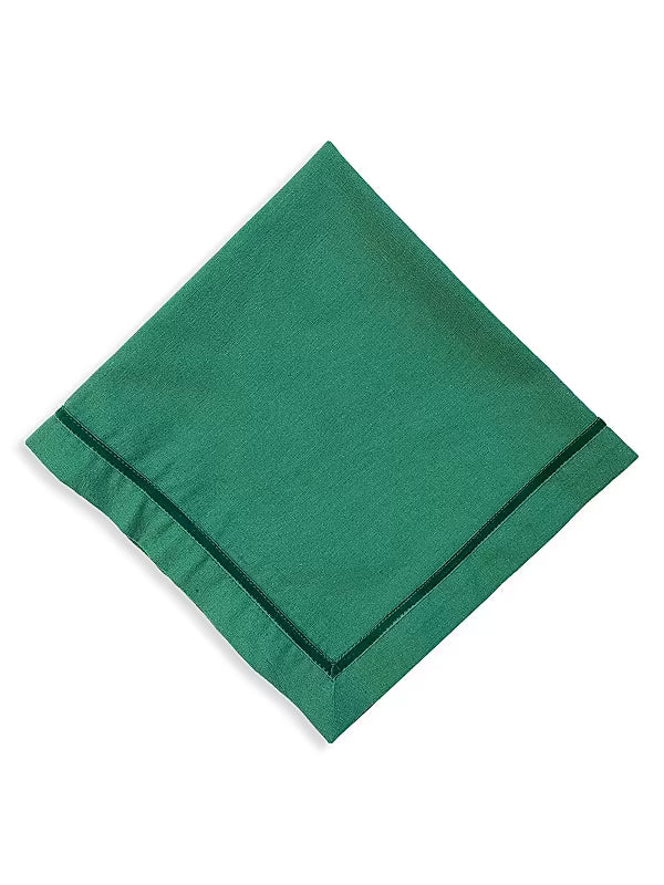Evergreen Napkin W/Velvet Trim