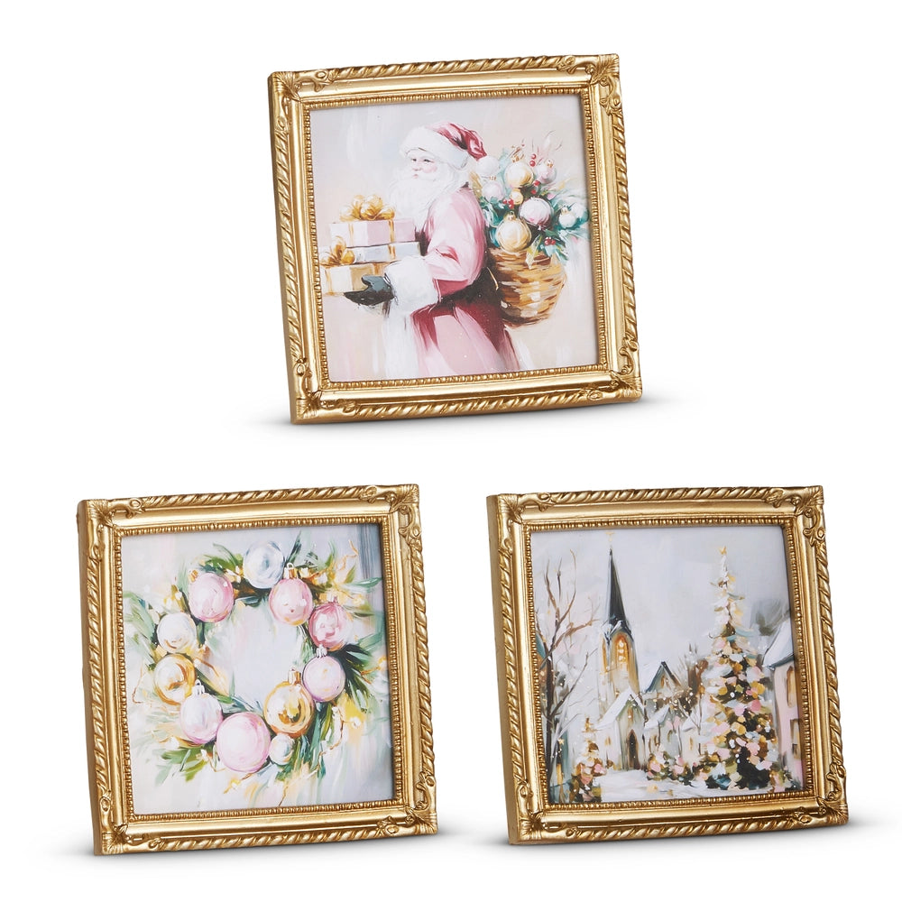 5.5" Twilight Tidings Mini Framed Wall Art
