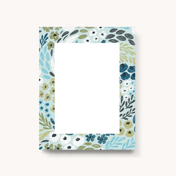 Blank Floral Notepad