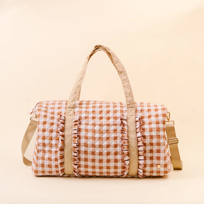 Maple Gingham On the Go Weekender Tote