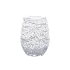 Puro Marbles Stemless Wine Glass