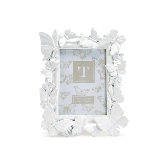 White Butterfly Frame 5X7
