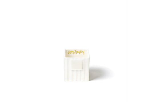 White Stripe Sm Nesting Cube